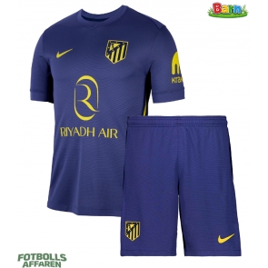 Atletico Madrid Bortaställ Barn 2025-26 Kortärmad (+ Korta byxor)